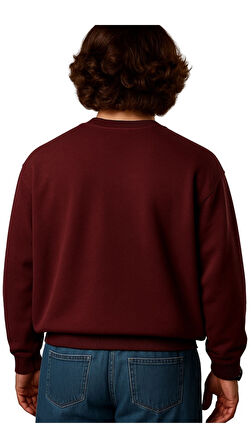 Erkek Büyük Beden 122 Kilo-158 Kilo Arası İçin Uygun Geniş Kalıp Bisiklet Yaka Pamuklu Selanik Kazak