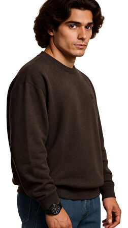 Erkek Büyük Beden 122 Kilo-158 Kilo Arası İçin Uygun Geniş Kalıp Bisiklet Yaka Pamuklu Selanik Kazak