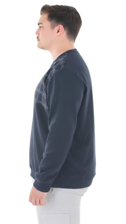 Erkek Büyük Beden 122-158 Kilo Arası İçin Uygun Geniş Kalıp Bisiklet Yaka Pamuklu Selanik Kazak