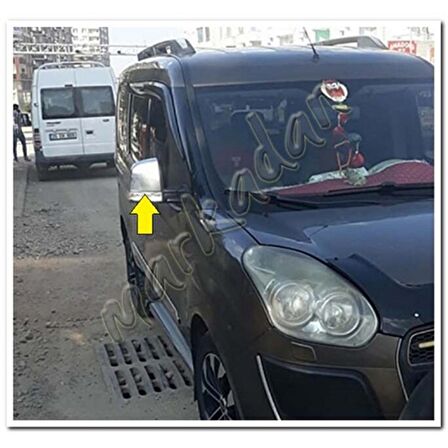 Fiat Doblo Krom Ayna Kapağı 2010 Sonrası 2 Parça Paslanmaz Çelik