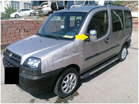 Fiat Doblo Krom Ayna Kapağı 2000-2012 2 Parça Abs Krom