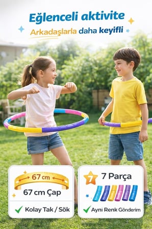 Leyaton Hulahop 65 Cm Ayarlanabilir Egzersiz Çemberi, LYTUKD00054