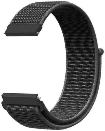 Haylou Solar LS05 ile uyumlu Kordon Kayış Kumaş Cırt Cırtlı 22/CRT