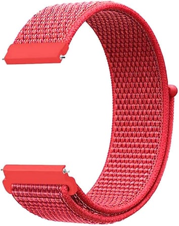 Haylou Solar LS05 ile uyumlu Kordon Kayış Kumaş Cırt Cırtlı 22/CRT