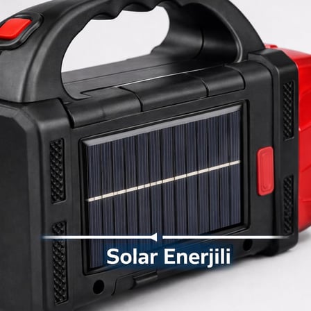 Solar LED Kamp Feneri, , 8 LED Ultra Parlak Taşınabilir Kamp Lambası, , Kamp, Balıkçılık, Acil Durum ve Outdoor Kullanım İçin, Kırmızı,Gold karışık (Asorti) renk