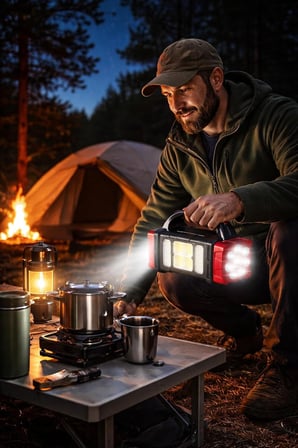 Solar LED Kamp Feneri, , 8 LED Ultra Parlak Taşınabilir Kamp Lambası, , Kamp, Balıkçılık, Acil Durum ve Outdoor Kullanım İçin, Kırmızı,Gold karışık (Asorti) renk