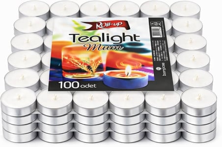 Tealight Mum 100 Adet Beyaz