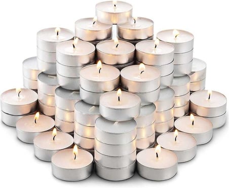 Tealight Mum 100 Adet Beyaz