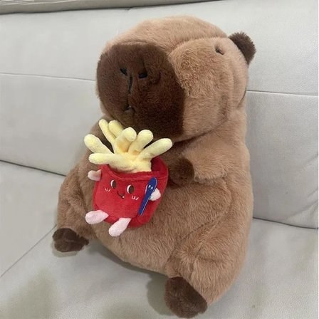 Capybara Peluş Çanta Sevimli Yumuşak Sırt Çantası 30cm