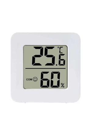 Alkatronik 45mm Mini Nem Sıcaklık Ölçer Hava Durumu Isı Gösterge Dijital Ekran Termometre Ev Oda Ofis Kuluçka