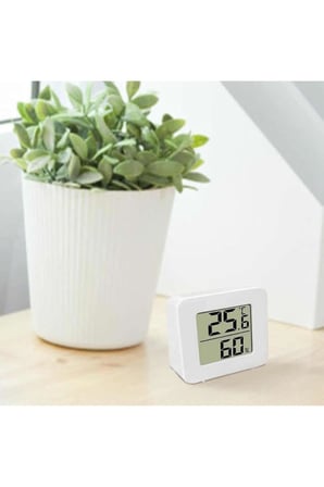 Alkatronik 45mm Mini Nem Sıcaklık Ölçer Hava Durumu Isı Gösterge Dijital Ekran Termometre Ev Oda Ofis Kuluçka
