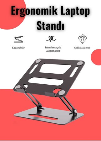 Basic2 Aluminyum Ergonomik Ayarlanabiliir Macbook Notebook Standı 1