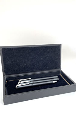 Premium Yazım Seti – Roller, Tükenmez ve Dolma Kalem, Hediye Kutusunda