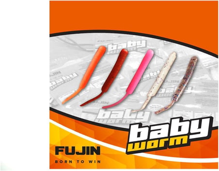 Black Minnow Baby Worm Fjbb03 5,2Cm Floating Purple Glow