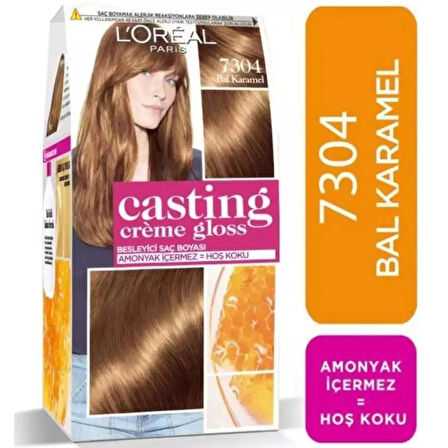 Loreal Casting Creme Gloss Saç Boyası - 7304 Bal Karamel