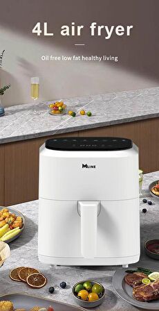 Miline 4.1 lt Yağsız Airfryer Beyaz