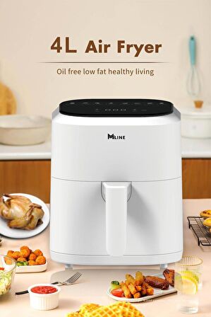 Miline 4.1 lt Yağsız Airfryer Beyaz