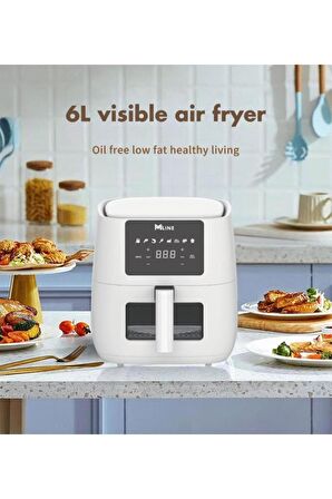 Miline 6.2 lt Yağsız Airfryer Beyaz