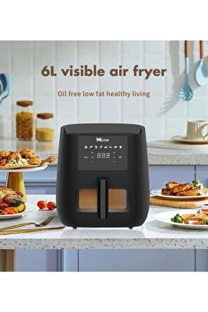 Miline 6.2 lt Yağsız Airfryer Siyah