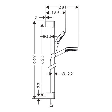 Hansgrohe Crometta Vario Duş Seti 65 cm