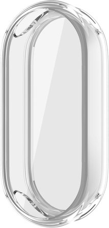 [Soft-Case] Xiaomi Mi Band 10 ile Uyumlu 360° Kasa Koruyucu Kılıf Yumuşak TPU Malzeme Dokunmatiği ve Netliği Etkilemeyen Darbelere Karşı Xiaomi Mi Band 10 Ekran Koruyuculu Kılıf (Şeffaf)