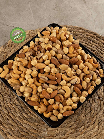 Taze Fındık Antep Fıstığı Kaju Badem Lüks Karışık Vakumlu 1kg