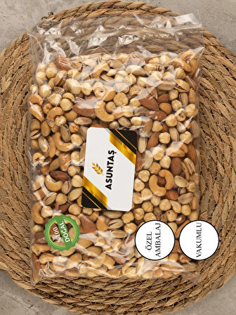 Taze Fındık Antep Fıstığı Kaju Badem Lüks Karışık Vakumlu 1kg