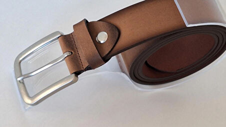 DARKWOOD ERKEK SPOR DERİ NUBUK-HAKİKİ DERİ-ANTİK TABA RENK-ENİ:4 CM.