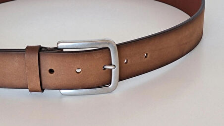 DARKWOOD ERKEK SPOR DERİ NUBUK-HAKİKİ DERİ-ANTİK TABA RENK-ENİ:4 CM.