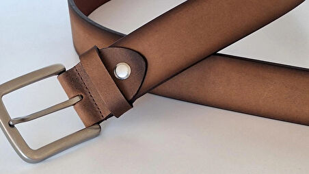 DARKWOOD ERKEK SPOR DERİ NUBUK-HAKİKİ DERİ-ANTİK TABA RENK-ENİ:4 CM.