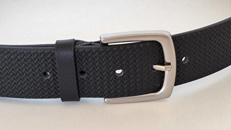 DARKWOOD ERKEK SPOR DERİ KEMER-HAKİKİ DERİ-SİYAH RENK-EN 4 CM