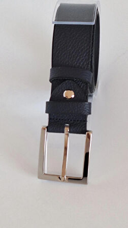 DARKWOOD ERKEK SPOR DERİ KEMER-HAKİKİ DERİ-LACİVERT RENK-EN 4 CM