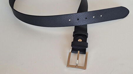 DARKWOOD ERKEK SPOR DERİ KEMER-HAKİKİ DERİ-LACİVERT RENK-EN 4 CM