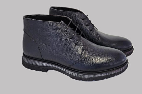 DARKWOOD ERKEK BOT-HAKİKİ DERİ-LACİVERT RENK-SICAK ASTAR