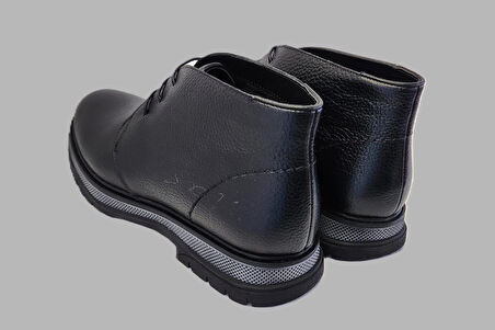 DARKWOOD-ERKEK BOT-HAKİKİ DERİ-SICAK ASTAR-SİYAH RENK