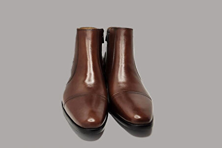 DARKWOOD-ERKEK KLASİK BOT-HAKİKİ DERİ-TABA RENK-KAUÇUK TABAN