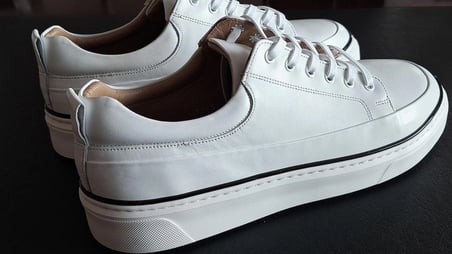 Darkwood Erkek Hakiki Deri Sneaker Ayakkabı Beyaz 40