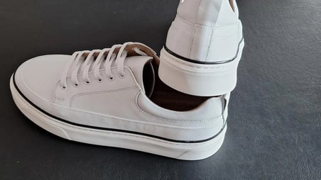 Darkwood Erkek Hakiki Deri Sneaker Ayakkabı Beyaz 40