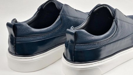 DARKWOOD-SNEAKERS-GÜNLÜK SPOR-HAKİKİ DERİ-ERKEK AYAKKABI-LACİVERT-(SÜET+AÇMA DERİ+DERİ)
