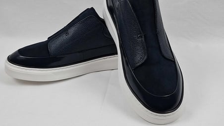 DARKWOOD-SNEAKERS-GÜNLÜK SPOR-HAKİKİ DERİ-ERKEK AYAKKABI-LACİVERT-(SÜET+AÇMA DERİ+DERİ)