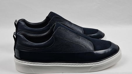 DARKWOOD-SNEAKERS-GÜNLÜK SPOR-HAKİKİ DERİ-ERKEK AYAKKABI-LACİVERT-(SÜET+AÇMA DERİ+DERİ)