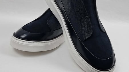 DARKWOOD-SNEAKERS-GÜNLÜK SPOR-HAKİKİ DERİ-ERKEK AYAKKABI-LACİVERT-(SÜET+AÇMA DERİ+DERİ)