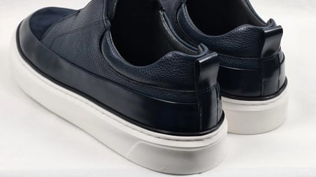 DARKWOOD-SNEAKERS-GÜNLÜK SPOR-HAKİKİ DERİ-ERKEK AYAKKABI-LACİVERT-(SÜET+AÇMA DERİ+DERİ)