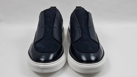 DARKWOOD-SNEAKERS-GÜNLÜK SPOR-HAKİKİ DERİ-ERKEK AYAKKABI-LACİVERT-(SÜET+AÇMA DERİ+DERİ)