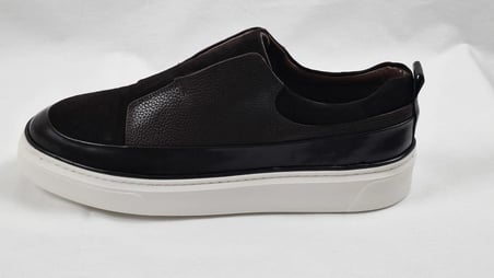 Darkwood Hakiki Deri Erkek Sneaker Ayakkabı Bağcıksız Günlük Kahverengi 4 cm Eva Taban