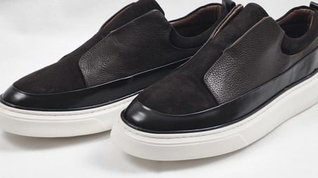 Darkwood Hakiki Deri Erkek Sneaker Ayakkabı Bağcıksız Günlük Kahverengi 4 cm Eva Taban