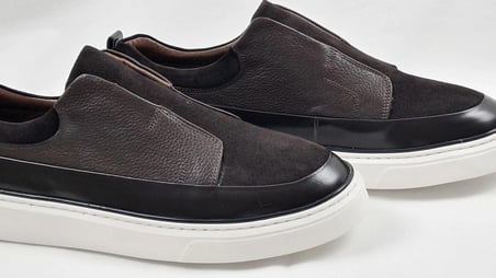Darkwood Hakiki Deri Erkek Sneaker Ayakkabı Bağcıksız Günlük Kahverengi 4 cm Eva Taban
