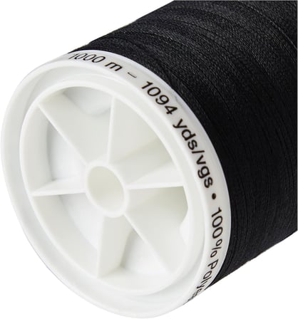 enthältl Gewinde, Polyester, Schwarz, 1000 m