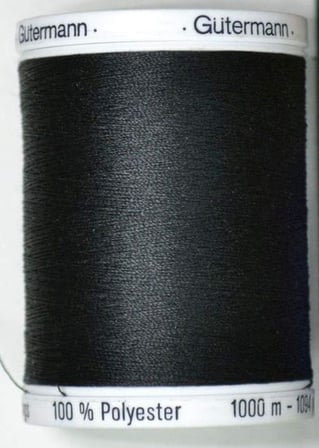enthältl Gewinde, Polyester, Schwarz, 1000 m