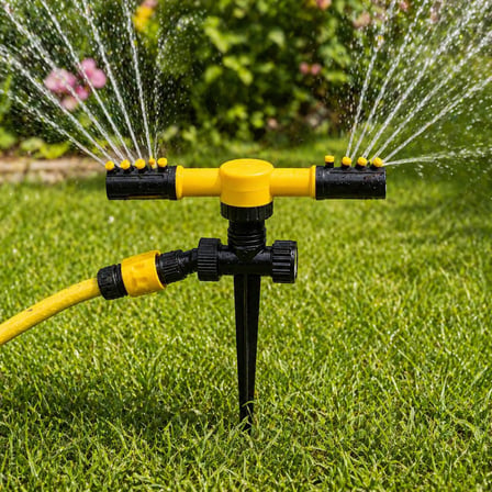 Orret Home Bahçe Fıskiyesi 1/2 Hortum Uyumlu – Toprağa Batırılabilir veya Standlı Otomatik Su Fıskiyesi, Çim Sulama,360° Döner Sprink Sulama Sistemi Ev Tipi (ASORTİ RENK) (2 Başlıklı Kazık Model)